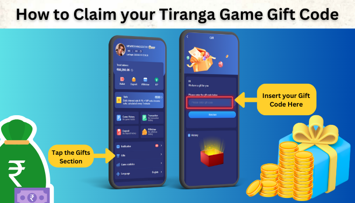 How to Claim your Tiranga Game Gift Code
