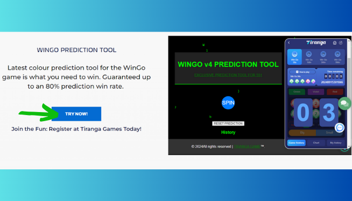 Step 1 Visit the WinGo Prediction Tool on our website.