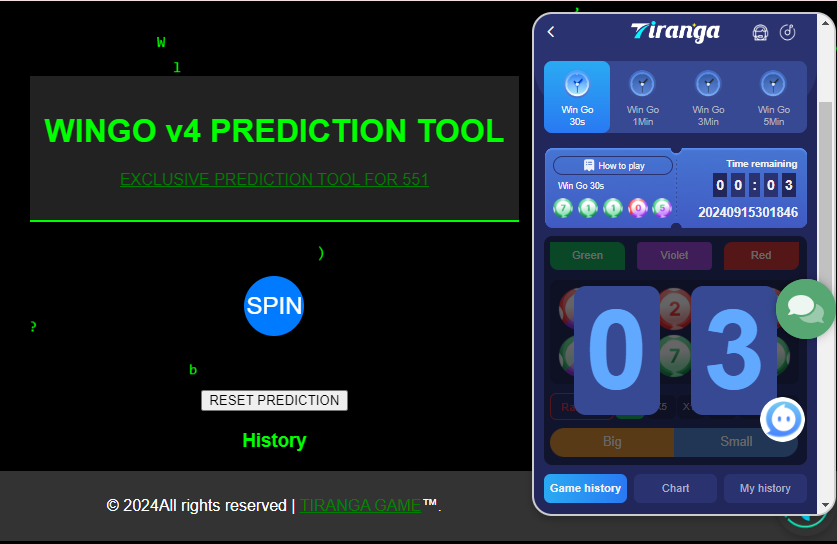 Tiranga FREE Wingo Prediction Tool v4