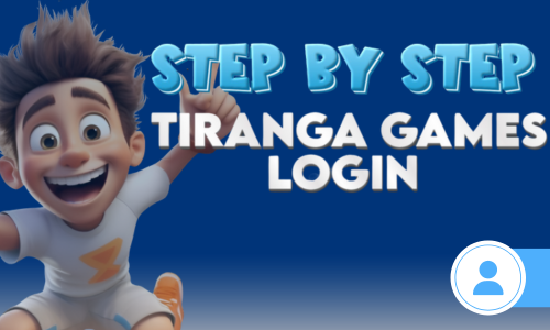 A picture of a young boy showing the step-by-step process of Tiranga demo account login.