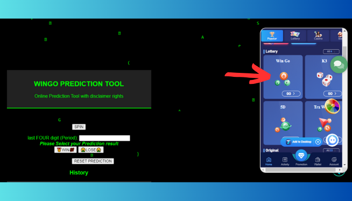 Go to our new launch WinGo Prediction Tool. There is a Tiranga App on the website for easy access to your Tiranga Games Account. 