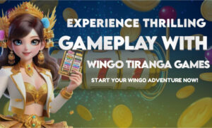 A picture of a woman showing the Wingo game on the Tiranga platform.