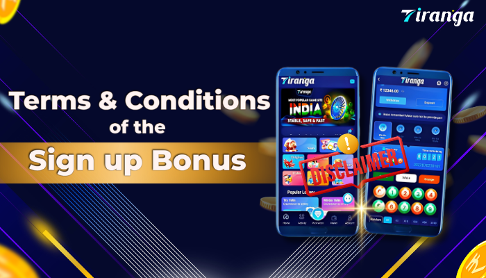 Terms and Conditions of the Signup Bonus 